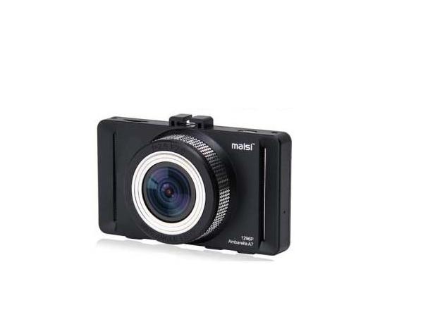 maisi E767 5-Mega Pixel In Car Dash Camera, Super 1296P HD Color Black Box Dashboard Camcorder, Black